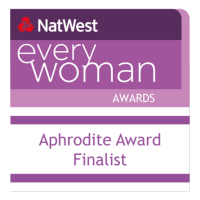 Finalistin für den NatWest Every Woman Aphrodite Auszeichnung