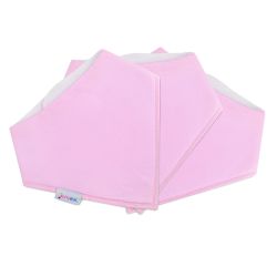 Dotty Fish Baumwoll-Bandana-Lätzchen – 3er-Pack - Blassrosa