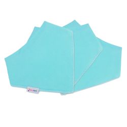 Dotty Fish Bandana-Lätzchen aus Baumwolle – 3er-Pack - türkis